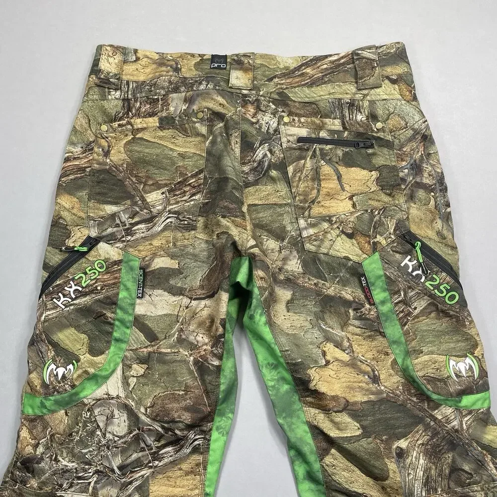 Monster Camo Pants Men’s 36x34+2 (37x34) Blood Flex Tex Tree Pattern Green